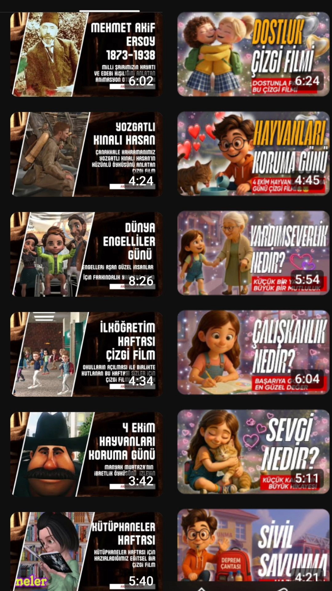 Yüzlerce Eğitsel Animasyonla Milli Manevi Değerlere Katkı Yapmaya Devam Ediyorum